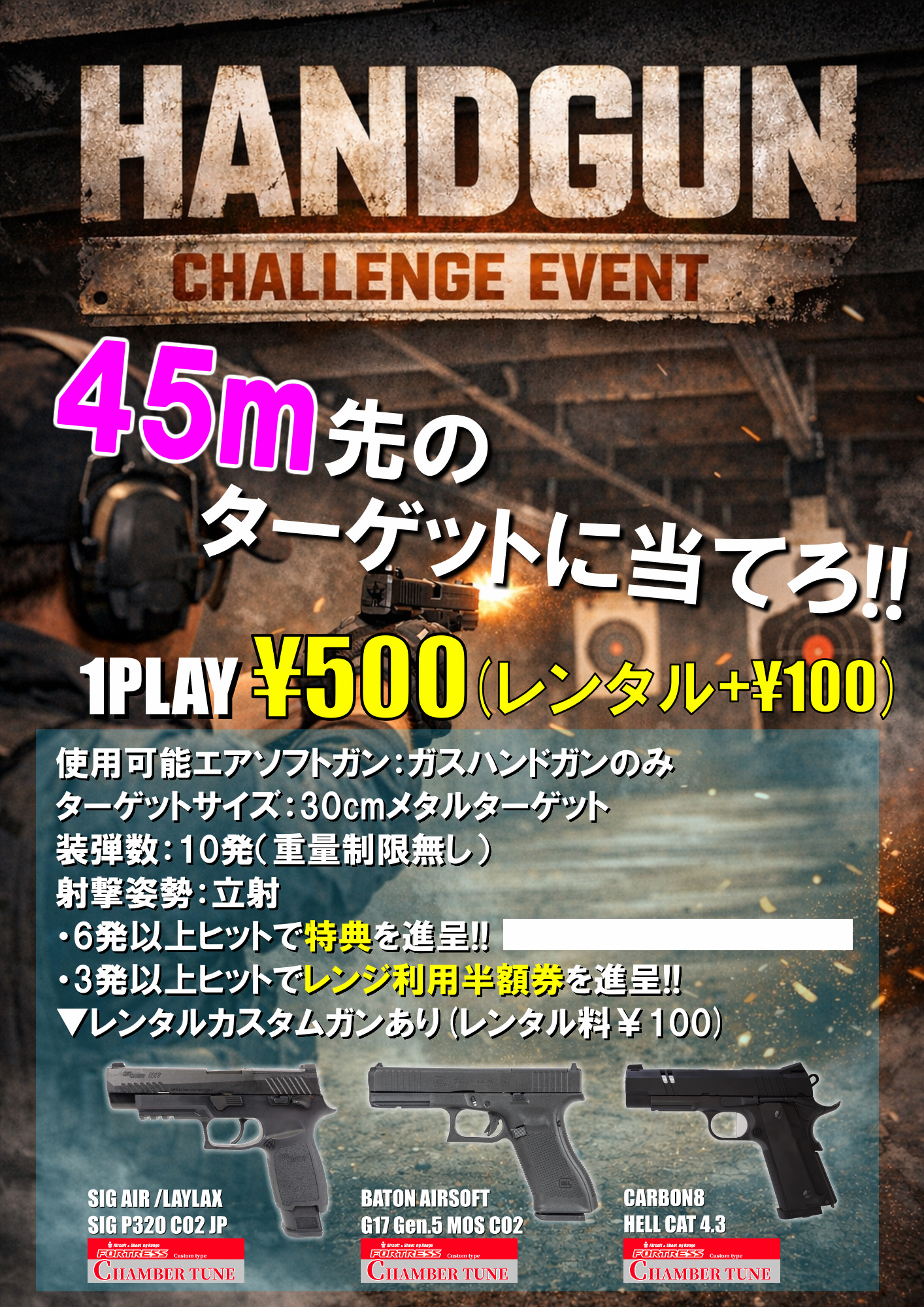 ハンドガンチャレンジ